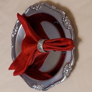 Set of Four (4) Red Table Knapkins